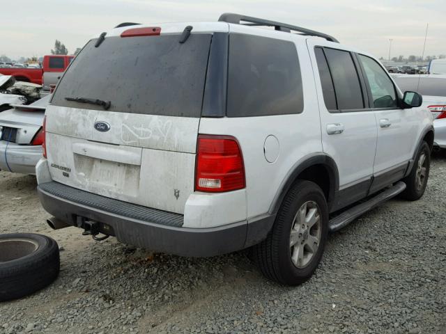 1FMDU63W03UC63378 - 2003 FORD EXPLORER X WHITE photo 4