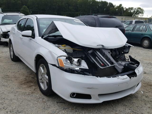 1C3CDZCB5EN228156 - 2014 DODGE AVENGER SX WHITE photo 1