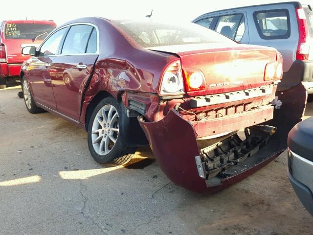 1G1ZE5E76BF247608 - 2011 CHEVROLET MALIBU LTZ 栗色 照片 3
