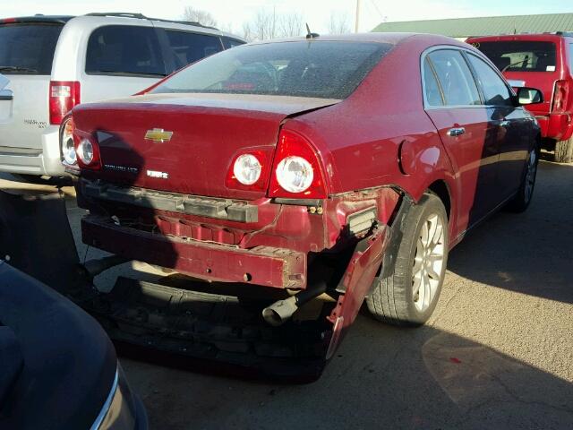 1G1ZE5E76BF247608 - 2011 CHEVROLET MALIBU LTZ MAROON photo 4