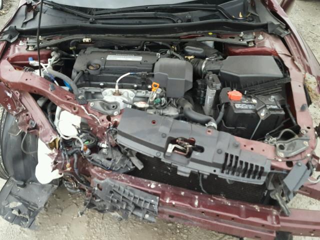 1HGCR2F89DA165929 - 2013 HONDA ACCORD EXL MAROON photo 7