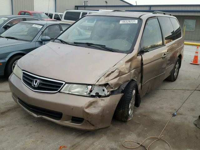 5FNRL18683B020435 - 2003 HONDA ODYSSEY EX GOLD photo 2