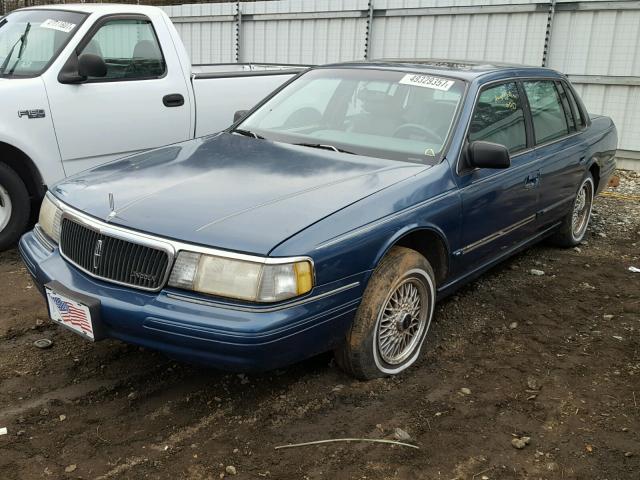 1LNLM9746RY698879 - 1994 LINCOLN CONTINENTA BLUE photo 2