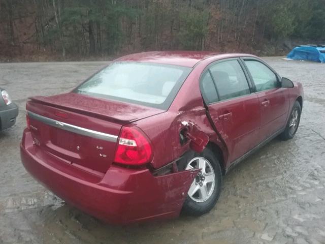 1G1ZT54805F223504 - 2005 CHEVROLET MALIBU LS RED photo 4