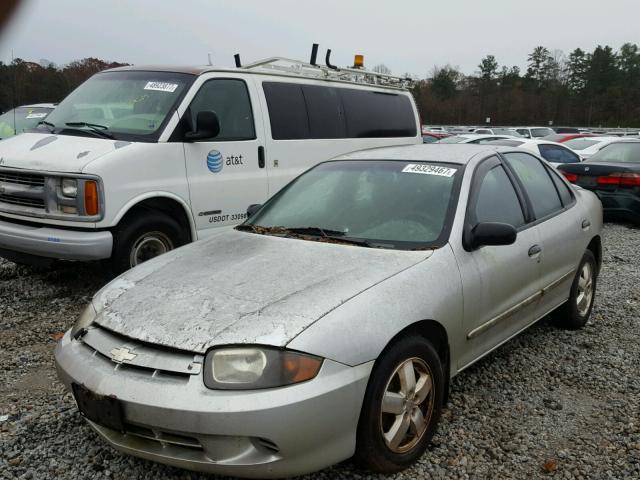 1G1JF52F247204595 - 2004 CHEVROLET CAVALIER L GRAY photo 2