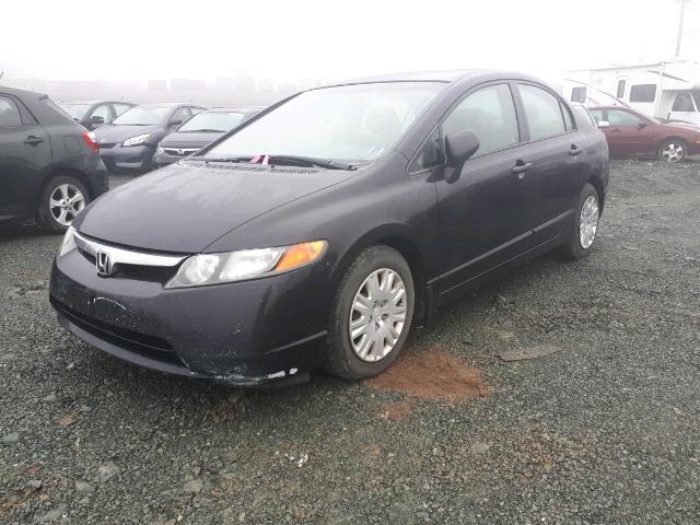 2HGFA15367H028781 - 2007 HONDA CIVIC DX BLACK photo 2