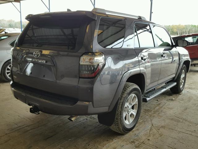 JTEBU5JR4G5384042 - 2016 TOYOTA 4RUNNER SR GRAY photo 4