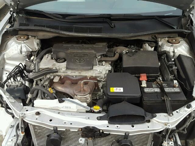 4T4BF1FK3CR204795 - 2012 TOYOTA CAMRY BASE SILVER photo 7