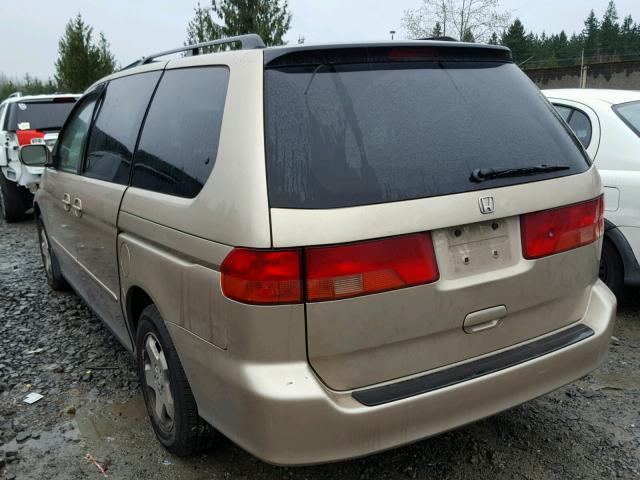 2HKRL1862XH002505 - 1999 HONDA ODYSSEY EX GOLD photo 3