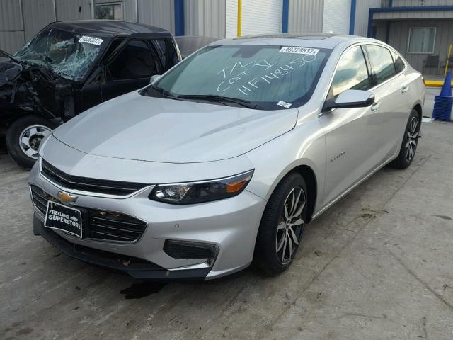 1G1ZE5ST3HF148450 - 2017 CHEVROLET MALIBU LT SILVER photo 2