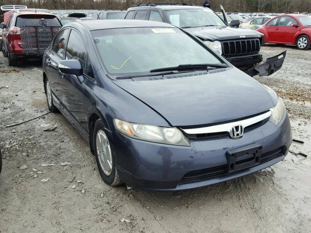 JHMFA36276S015513 - 2006 HONDA CIVIC HYBR BLUE photo 1