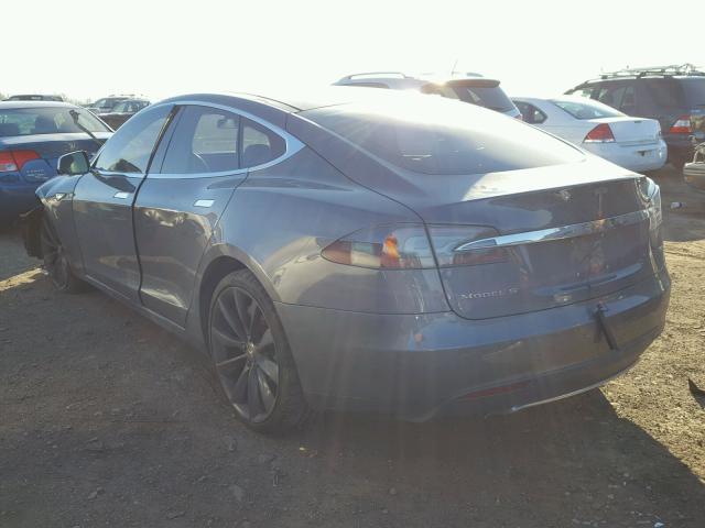 5YJSA1H15EFP36014 - 2014 TESLA MODEL S CHARCOAL photo 3