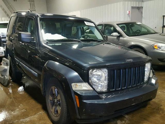 1J8GP28K88W158650 - 2008 JEEP LIBERTY SP BLUE photo 1