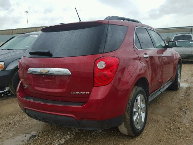 2GNFLNEK9D6388794 - 2013 CHEVROLET EQUINOX LT RED photo 4