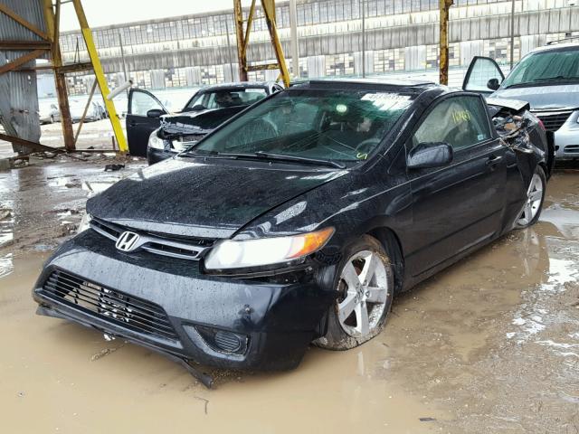 2HGFG12897H516928 - 2007 HONDA CIVIC EX BLACK photo 2