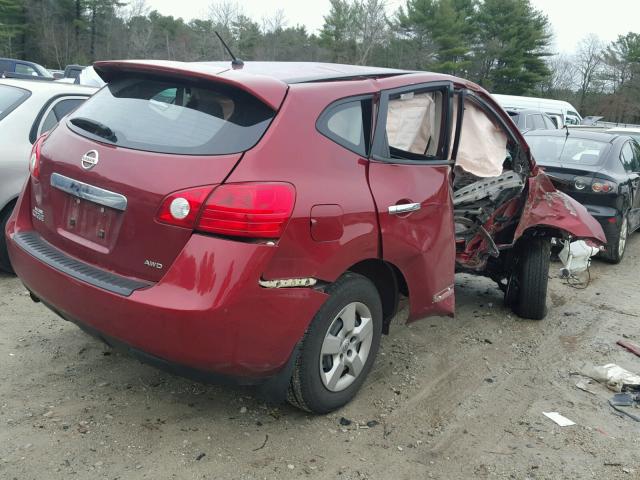 JN8AS5MV2DW639313 - 2013 NISSAN ROGUE S RED photo 4