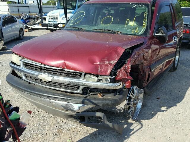 1GNEC13Z74R132842 - 2004 CHEVROLET TAHOE C150 MAROON photo 2