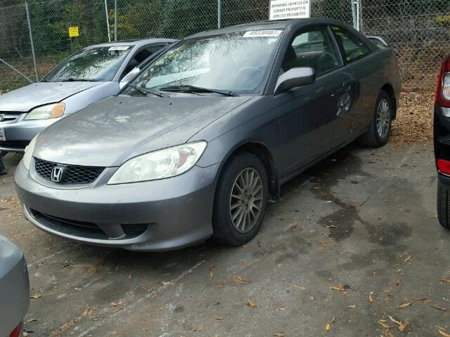 1HGEM22905L050020 - 2005 HONDA CIVIC EX GRAY photo 2