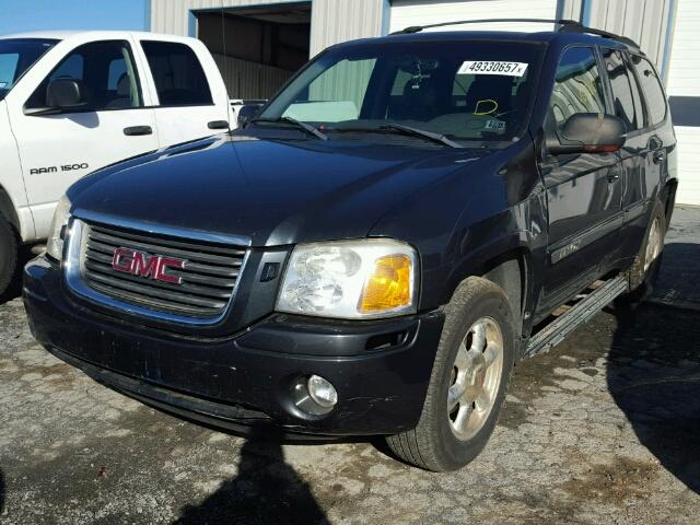 1GKDT13S532360504 - 2003 GMC ENVOY BLACK photo 2