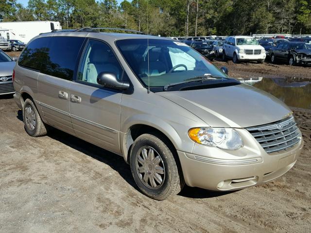 2C8GP64L85R350215 - 2005 CHRYSLER TOWN & COU GOLD photo 1