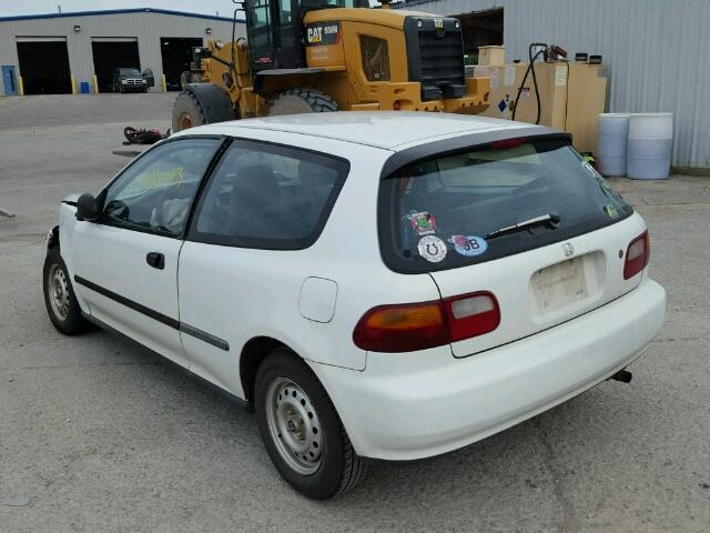 2HGEH2458NH504879 - 1992 HONDA CIVIC DX WHITE photo 3