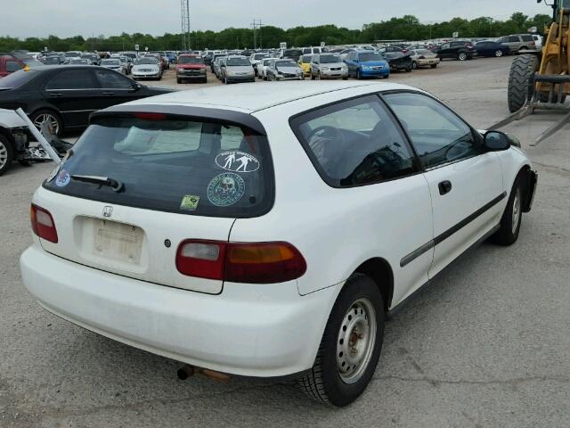 2HGEH2458NH504879 - 1992 HONDA CIVIC DX WHITE photo 4