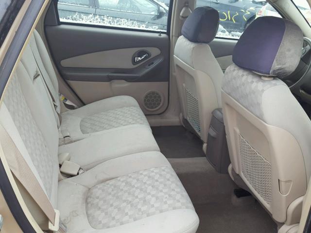 1G1ZT62865F160286 - 2005 CHEVROLET MALIBU MAX 金色 照片 6