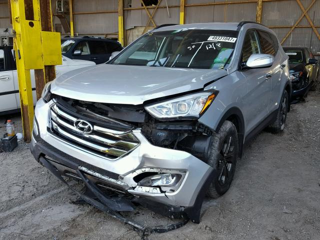 5XYZU3LB1EG143258 - 2014 HYUNDAI SANTA FE S SILVER photo 2