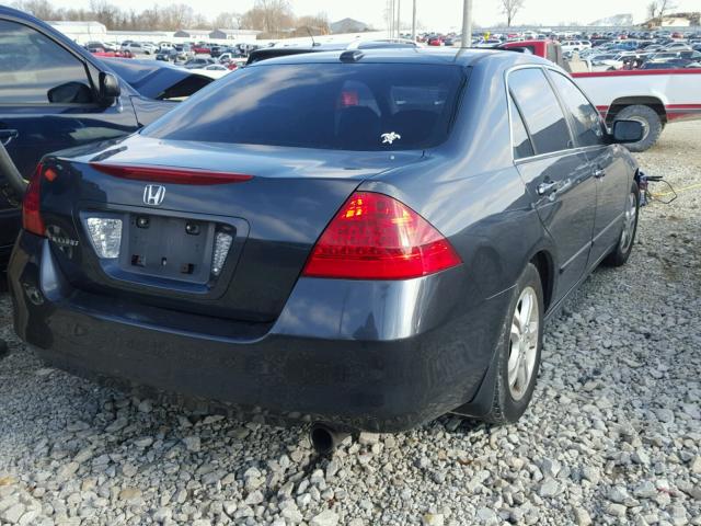 1HGCM56857A183008 - 2007 HONDA ACCORD EX CHARCOAL photo 4