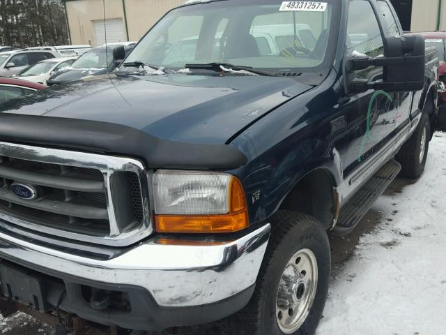 1FTNX21L2XEC12661 - 1999 FORD F250 SUPER GREEN photo 2