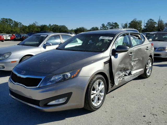 5XXGM4A79CG062960 - 2012 KIA OPTIMA LX GRAY photo 2