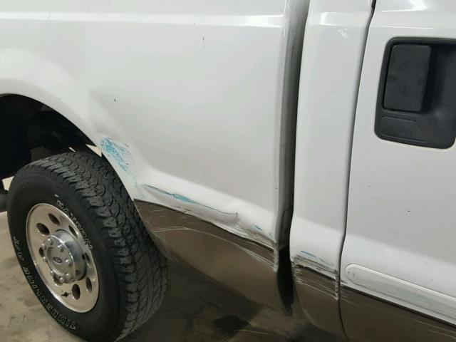 1FTSW20P27EA30694 - 2007 FORD F250 SUPER WHITE photo 9