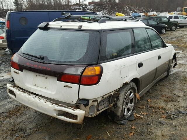 4S3BH6654Y7624698 - 2000 SUBARU LEGACY OUT WHITE photo 4