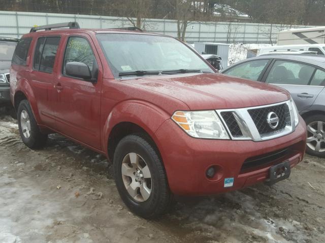 5N1AR18BX8C606546 - 2008 NISSAN PATHFINDER RED photo 1