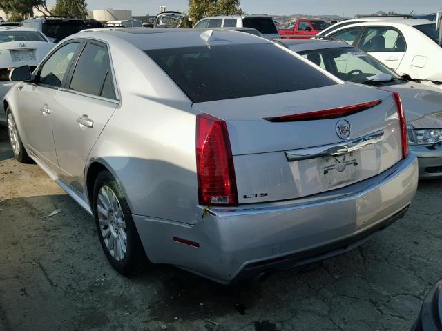 1G6DE5E56D0105624 - 2013 CADILLAC CTS LUXURY SILVER photo 3