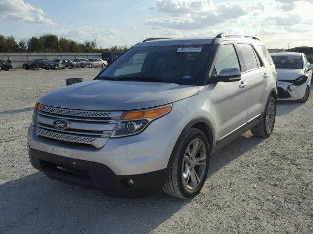 1FM5K7F86FGA56073 - 2015 FORD EXPLORER L SILVER photo 2