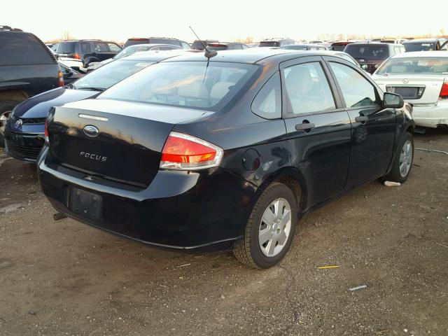 1FAHP3EN6BW101344 - 2011 FORD FOCUS S BLACK photo 4