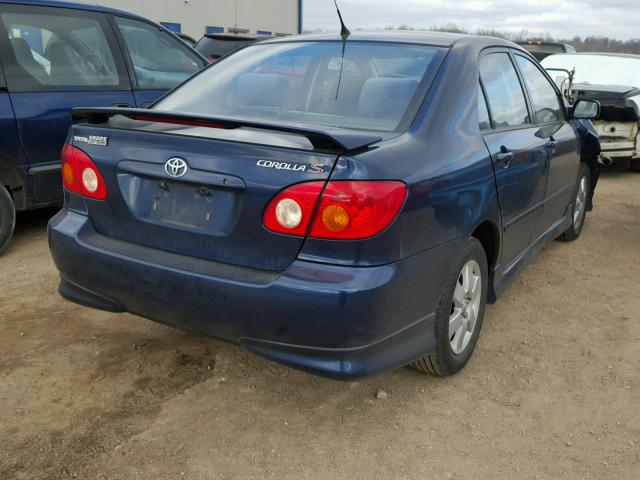 1NXBR32E04Z333799 - 2004 TOYOTA COROLLA CE BLUE photo 4