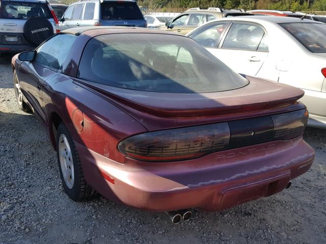 2G2FV22P1S2206046 - 1995 PONTIAC FIREBIRD F MAROON photo 3