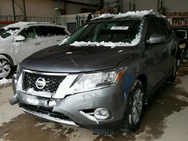 5N1AR2MN0FC658500 - 2015 NISSAN PATHFINDER GRAY photo 2