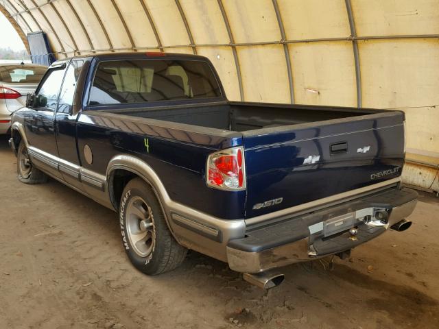 1GCCS19X2X8115871 - 1999 CHEVROLET S TRUCK S1 BLUE photo 3