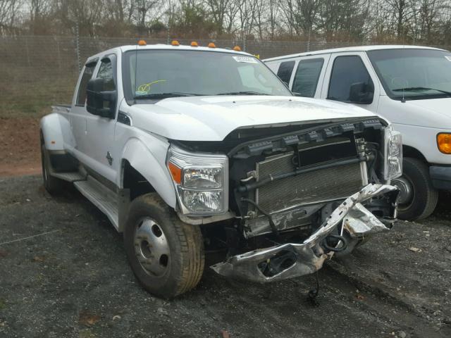 1FT8W3DTXEEB00575 - 2014 FORD F350 SUPER WHITE photo 1