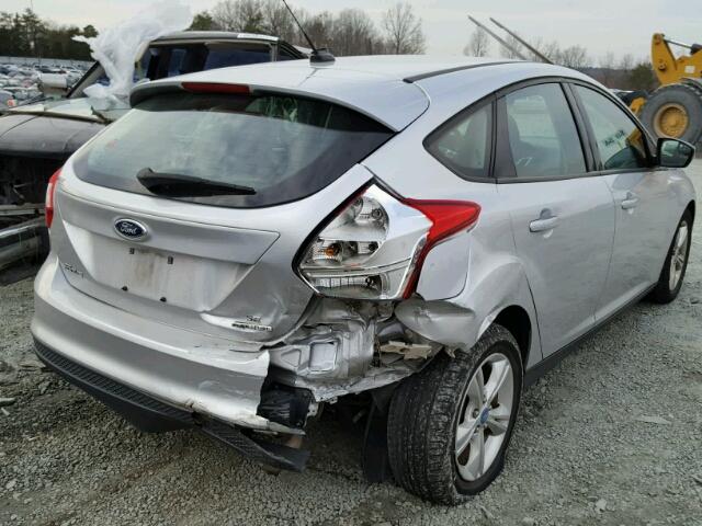 1FADP3K29DL279908 - 2013 FORD FOCUS SE SILVER photo 4