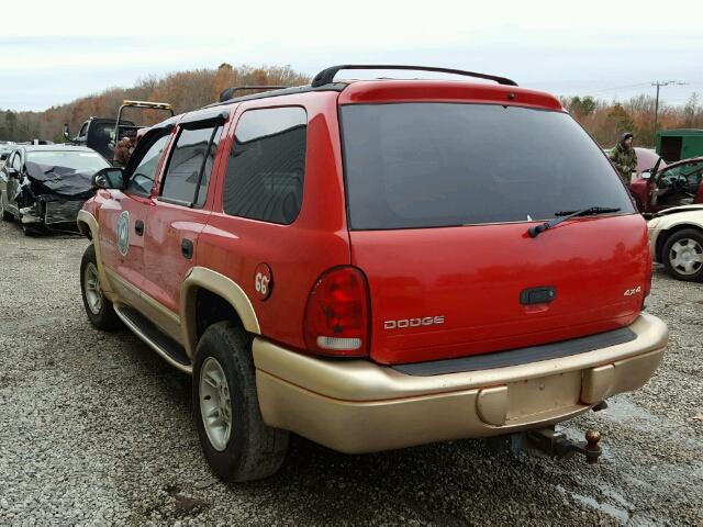 1B4HS28Y4WF127615 - 1998 DODGE DURANGO RED photo 3