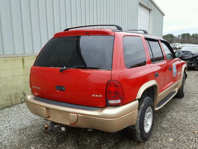 1B4HS28Y4WF127615 - 1998 DODGE DURANGO RED photo 4