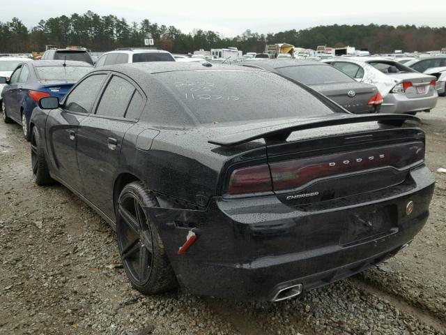 2C3CDXBG3DH532272 - 2013 DODGE CHARGER SE BLACK photo 3