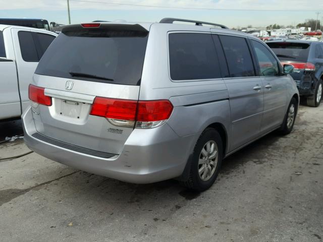 5FNRL3H65AB028498 - 2010 HONDA ODYSSEY EX SILVER photo 4