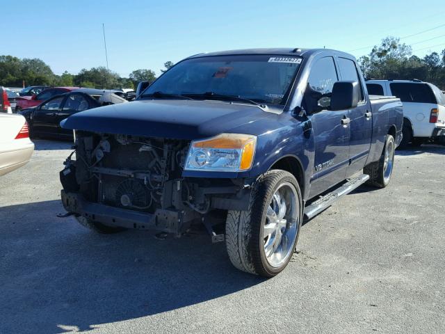 1N6AA07G38N316122 - 2008 NISSAN TITAN XE BLUE photo 2