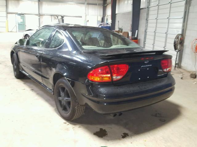 1G3NL12T01C157182 - 2001 OLDSMOBILE ALERO GL BLACK photo 3