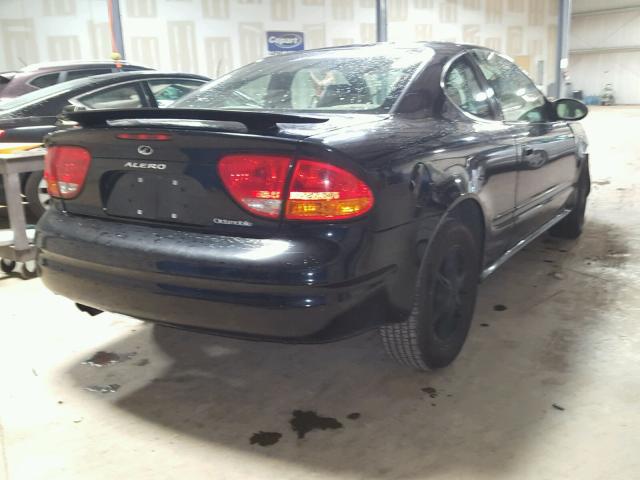 1G3NL12T01C157182 - 2001 OLDSMOBILE ALERO GL BLACK photo 4